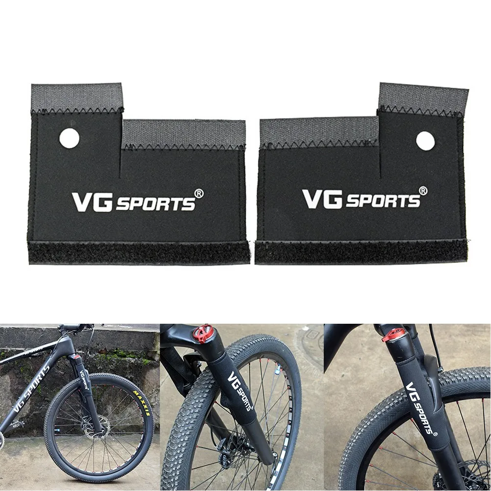 1pair Mtb Bike Front Fork Protective Pad Bicycle Fork Frame Wrap Cover