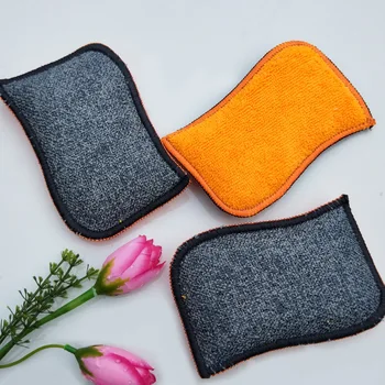 

1PCS Wash The Dishes Sponge S Wave Type Kitchen Clean Sponge Wipe PP Silk Two-sided Wash The Dishes Scouring Pad Wash The Dishes