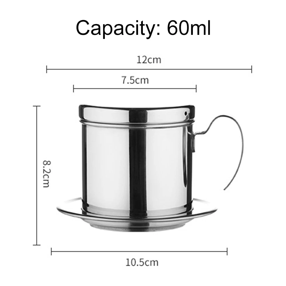 Stainless Steel Coffee Filter Infuse Cup Vietnamese Coffee Dripper Maker  Pot Portable Coffee Drip Strainer Kitchen Coffee Tools - AliExpress