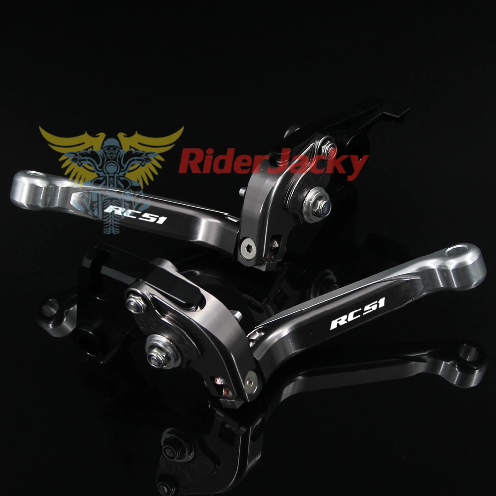 Щепка+ титан для Honda RC 51 RC51 / RVT1000 SP-1 / SP-2 2000-2006 04 2005 Складные выдвижные рычаги тормозной муфты мотоцикла с ЧПУ