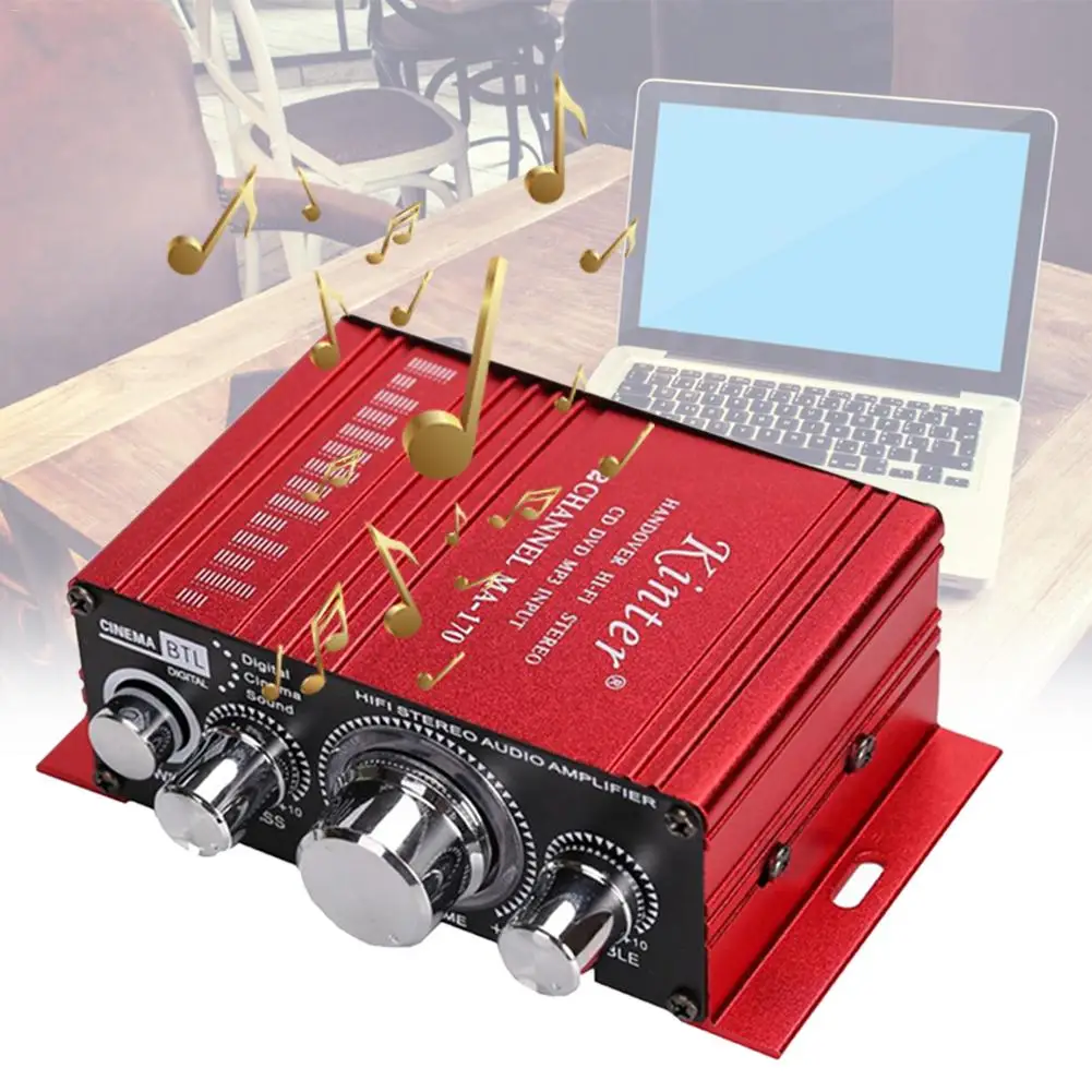 Sound Amplifier DC 12V Small Audio Power Amplifier For Kinter MA170 Subwoofer Car Audio Sambufer