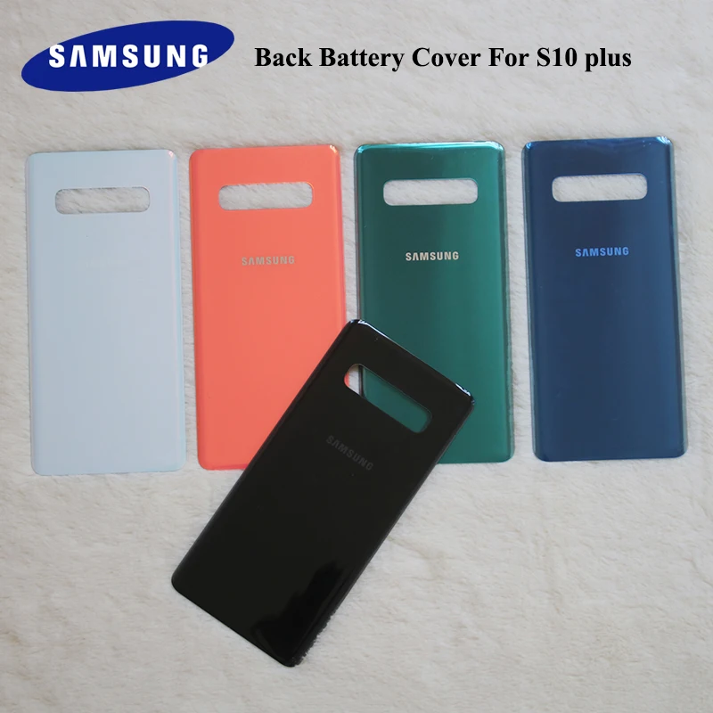 

Original Samsung Replacement Battery Back Cover Door Glass For Samsung S10 Plus SM-G9750 Case Phone shell With Adhesive Sticker