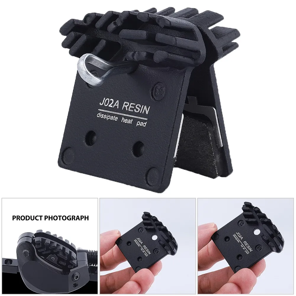 Bicycle Disc Brake Pads 1 Pair MTB Bike J02A Resin Cooling Fin Ice Tech Hydraulic Disc Brake Pads Oil Brake Calipers SLX Deore XT XTR M8000