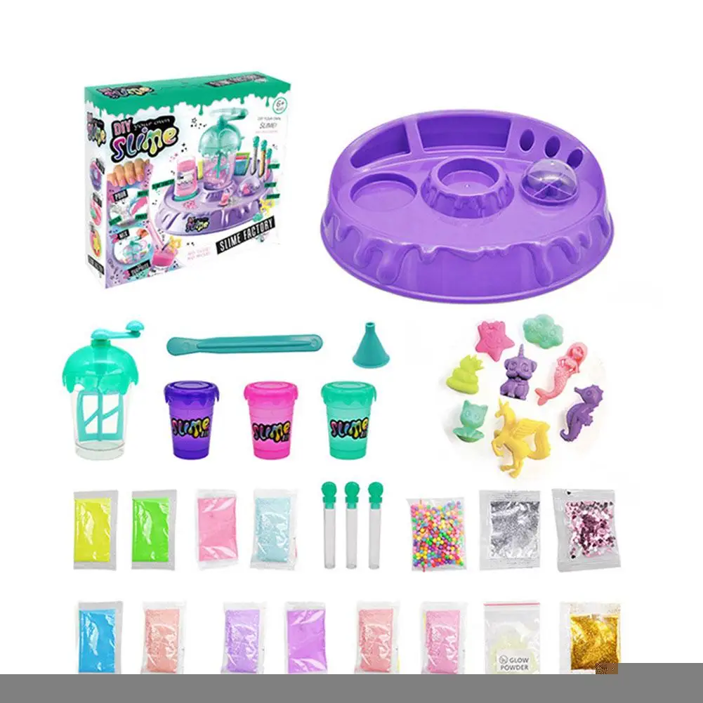 Shake powder Глина Slime SlimmDIY кристалл Грязь раскачивающаяся пудра грязевой набор прозрачный волшебный Пластилин Глина для носа грязевая основа детская игрушка Волшебная грязь - Цвет: Shake powder