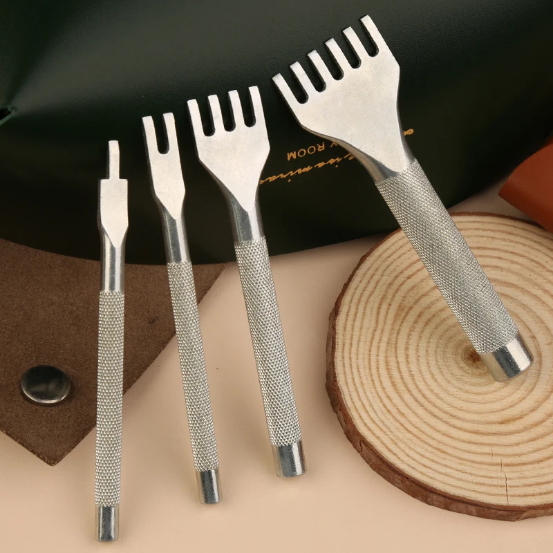 IMZAY Leather Tools Accessories Set With Leather Punch Tool Leathercraft Stamp Tools Sewing Needles A4 Cutting Mat