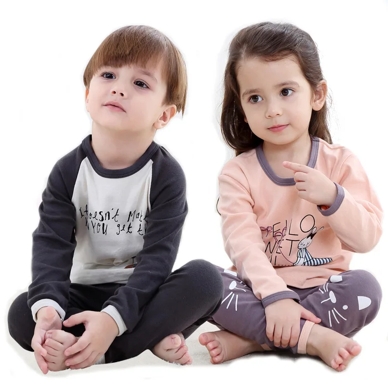 Детская одежда для сна для мальчиков; зимние хлопковые комплекты для маленьких девочек; Детская домашняя одежда; пижамы для мальчиков; детская одежда для сна; От 2 до 13 лет; одежда для подростков