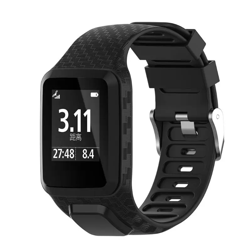 

Watchband Wrist Band Soft Silicone Bracelet Strap Adjustable Flexible Sports Watch Accessories for TomTom 2 3 T4MD
