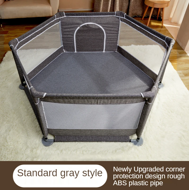 Baby Playpen Fence Playpen Baby Anti-fall Fence Protection Safety Bar Child Crawling Mat Household
