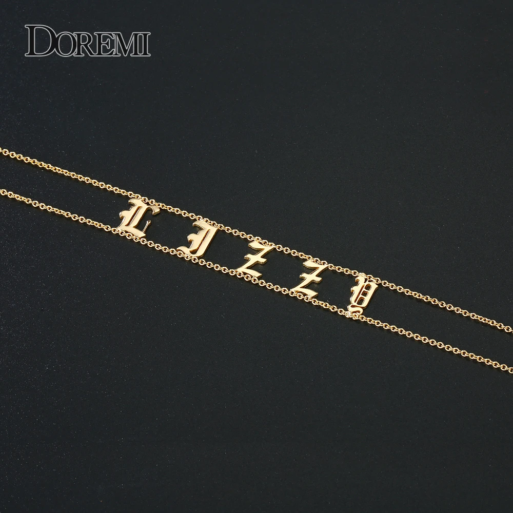 DOREMI 2019 старое ожерелье с английскими цифрами имя под заказ чокер