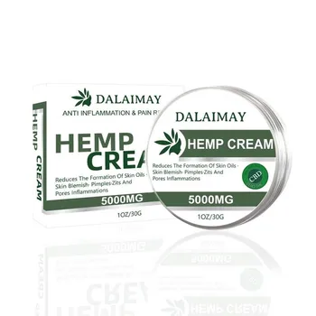 

30ml Hemp Cream Moisturizing Massage Face Cream Ance treatment Nourish CBD Oil 5000mg Skin Care Brightening skin Cream