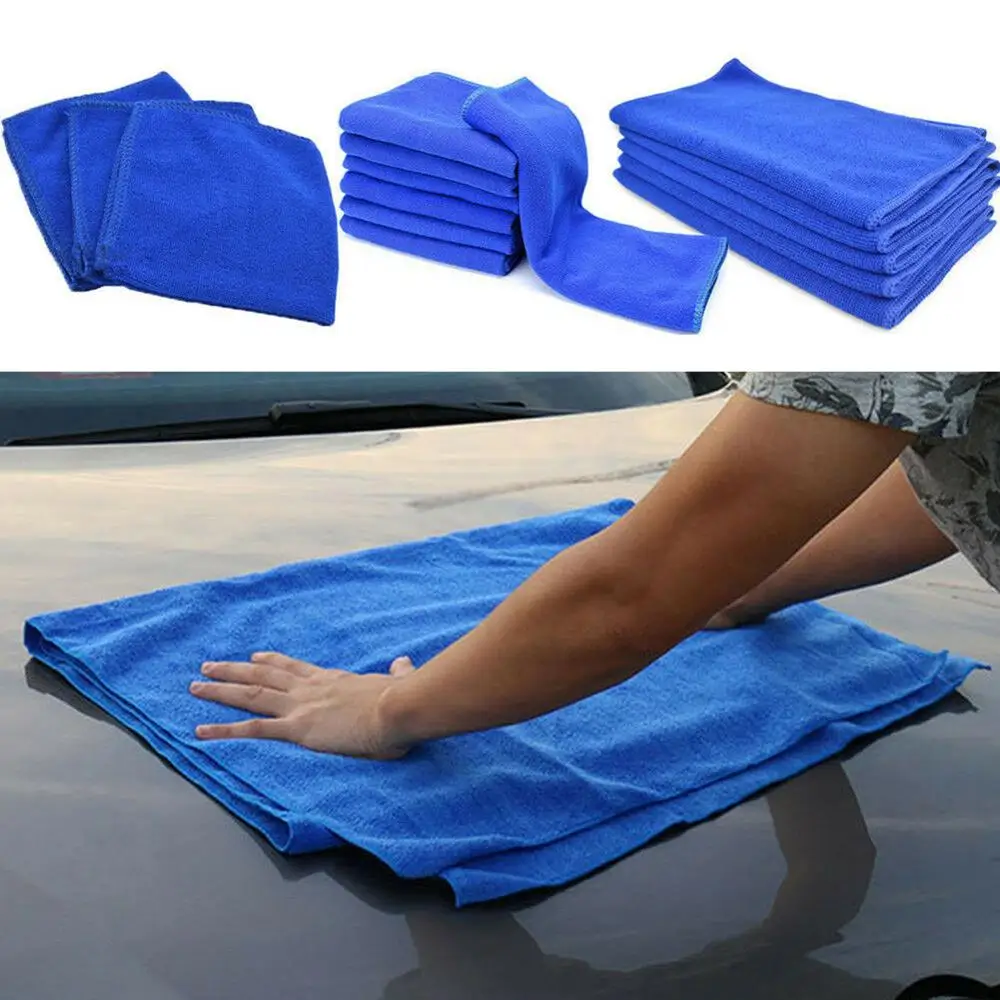 1 pçs 60x160cm azul grande microfibra limpeza carro automático detalhando panos macios lavagem toalha espanador novo carro detalhando panos macios