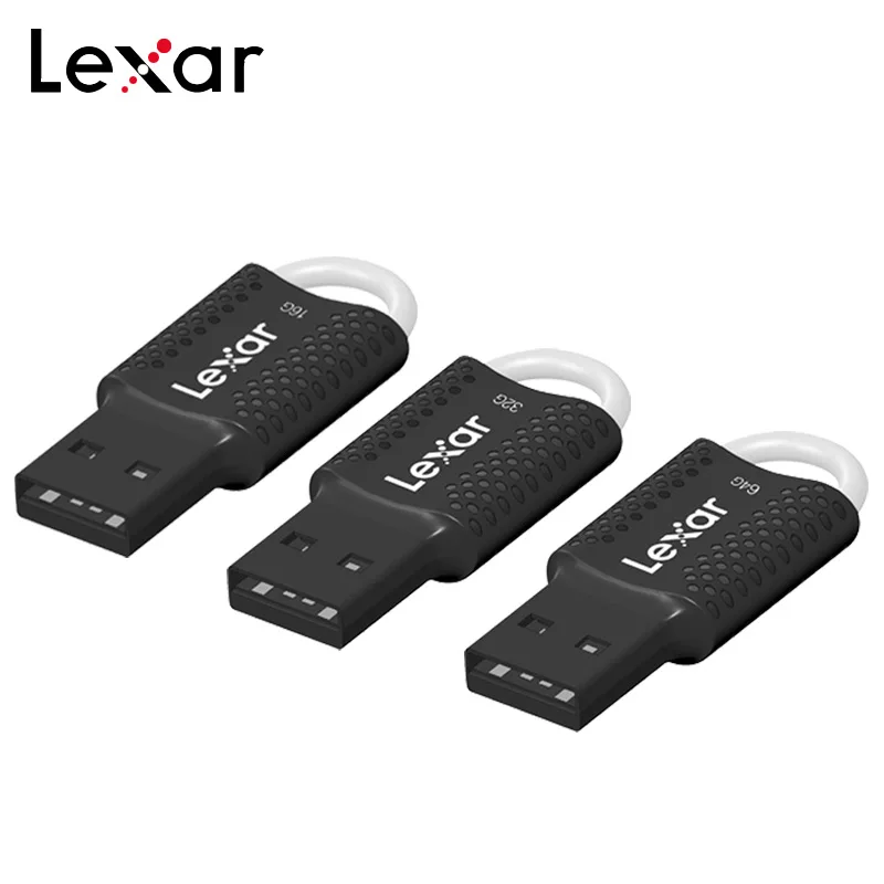 Lexar JumpDrive V40 USB флеш-накопитель 16 ГБ 32 ГБ 64 Гб ЧЕРНЫЙ Флеш-накопитель USB 2,0 компактный дизайн plug and play карта памяти флешка