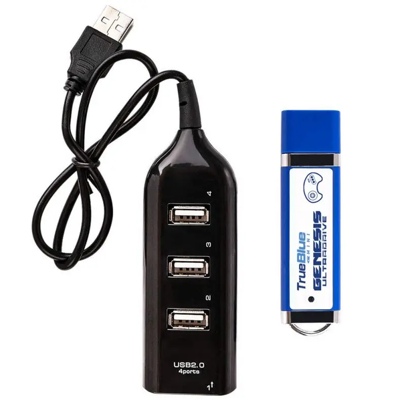 Вариант 1 True Blue Mini-Ultradrive Pack sega мини-геймпад игровой usb-хаб для Mega Drive/Genesis2019 Новое поступление 2 игры - Цвет: Вариант 1