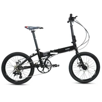 20 Inch Aluminum Alloy Foldable Bicycle Women Men 8 Speeds Disc Brake Lightweight Portable Small Wheel Adult Children Bike