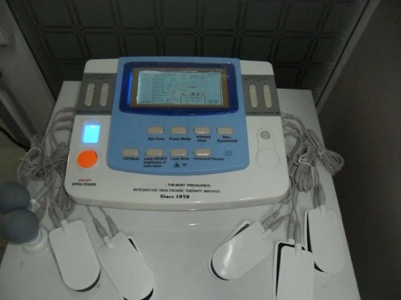 Ультразвуковая терапия Профессиональный массажер лазерная головка медицинские физиотерапевтические аппараты EA-VF29