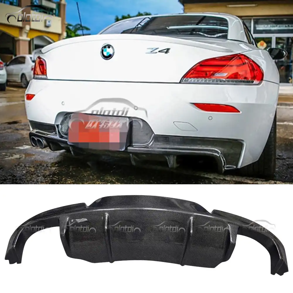 For Bmw Z4 E M Tech 09 16 Carbon Fiber Rear Bumper Diffuser Auto Tuning Bumpers Aliexpress