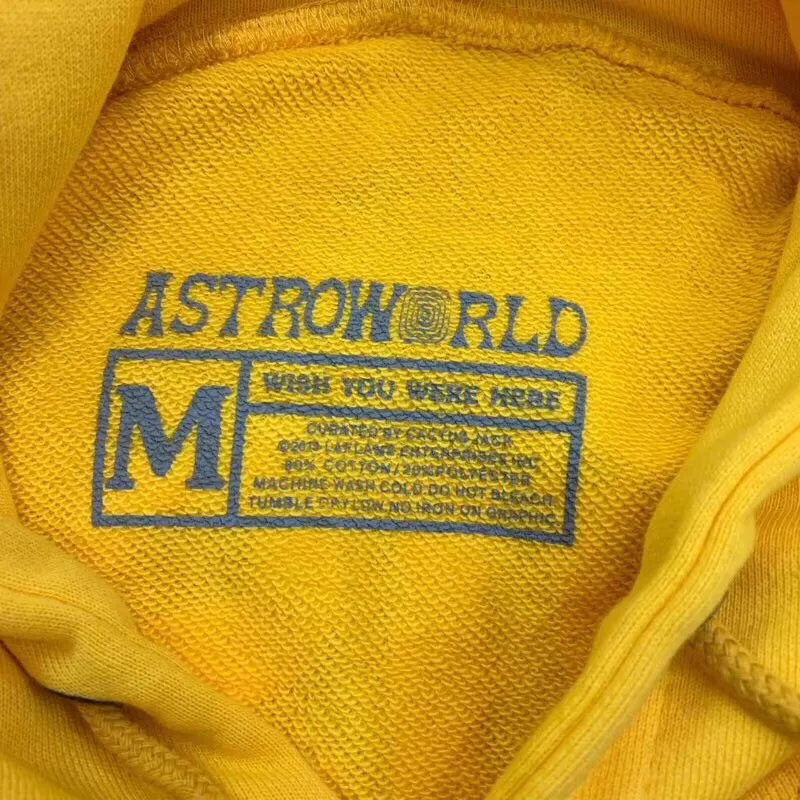 С изображением Трэвиса Скотта Astroworld Festival оранжевая Толстовка для мужчин и женщин лучшее качество уличная одежда с изображением Трэвиса Скотта Astroworld свитшоты