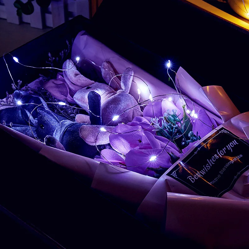 Романтическая медная полоса MIFLAME светящаяся серебряная проволока светодиодная