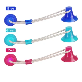 

Pet Toys With Suction Cup Dog Push Toy With TPR Ball Pet Tooth Cleaning Chewing Rubber Dog Toys For Small Dogs Toys #1