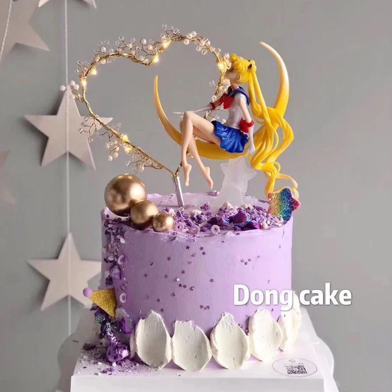 Экшн фигурка Sailor Moon Tsukino Usagi ПВХ украшение для торта коллекция девочек модель