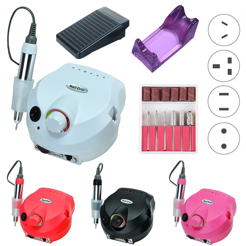 

35000RPM Electric Nail Drill Machine Manicure Pedicure Drill Machine Set Strong Nail Drill Machine 20W Nail Salon Drill Machine