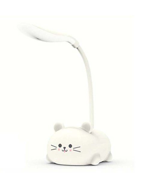 Table Lamp Cartoon Cute Cat Night Light Usb Rechargeable Led Table Light Child Eye Protection Warm White Desk Lamp