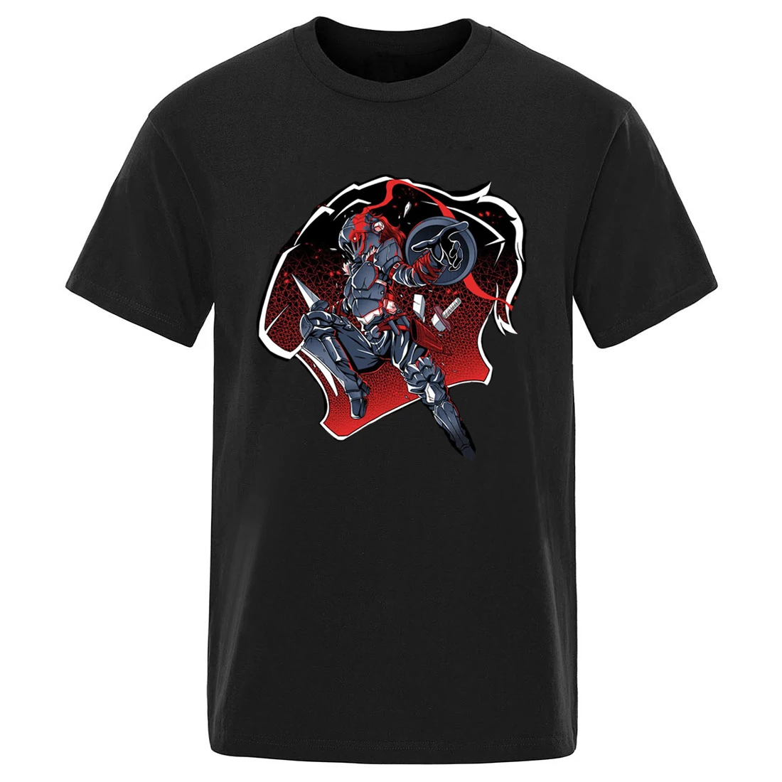 

Goblin Slayer Cartoon Cotton Oversize Mens T-shirts Harajuku Streetwear Tops Tees Homme Hip Hop New Arrival 2020 Graphic Homme