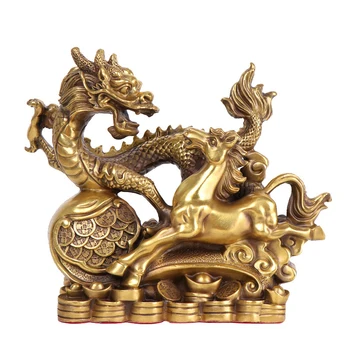 

MOZART Pure Copper Longma Jingshen The Vigor Of A Loong Or Horse Dragon Horse Spirit Ornaments Zodiac Dragon Horse Crafts