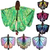 Holloween Party Women Ladies Cosplay Clothes Fairy  Wing Costume Princess Shawl Cape Holloween Cloak Dress ► Photo 1/6