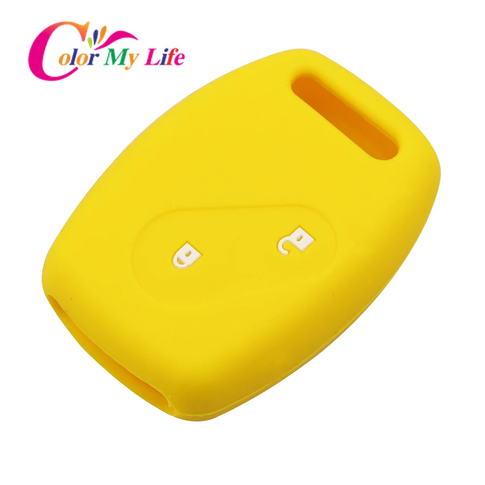 2 кнопки силиконовый Автомобильный Брелок дистанционного управления с ключом