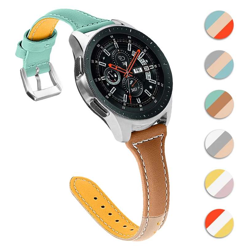 Ремешок для часов samsung Galaxy часы для Amazfit Смарт часы кожаный ремешок для Garmin браслет для samsung Galaxy ремешок для часов