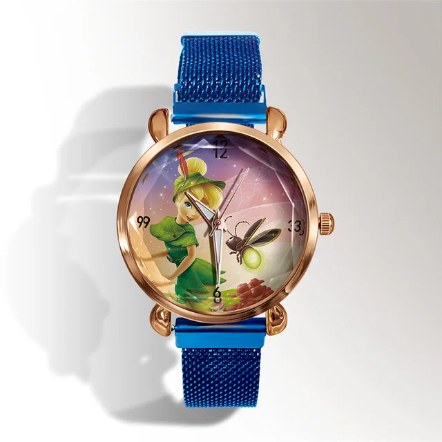 Горячая мода бренд классический мультфильм Микки Минни Маус розовое золото магнитные женские часы Relogio feminino reloj mujer montres femmes