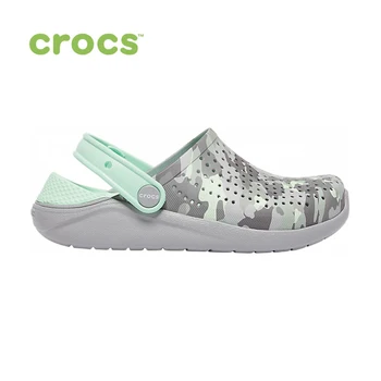 

CROCS LiteRide Printed Camo Clog K KIDS for boys/for girls, children, kids TmallFS shoes rubber slippers clogs for children