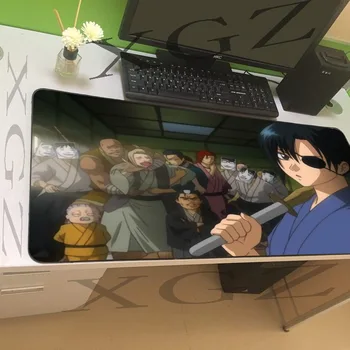 

XGZ Anime Silver Soul Seat Large Game Mouse Pad Locking Edge Side Custom Office Computer Desk Mat Slip Lol Csgo Dota Gamer Xxl