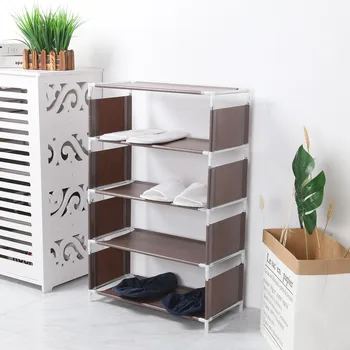 

Shoe Rack Assemble Shoes Shelf Multi Functional Simple Hallway Cabinet Organizer Holder Storage Solid Stand Shelves Shoe Living
