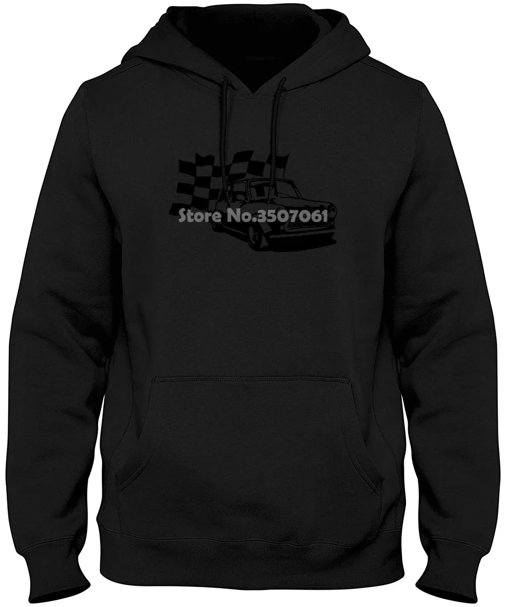 

Austin Mini Chequered Flag Design Top100% Cotton Humor Men Crewneck Hoodies & Sweatshirts