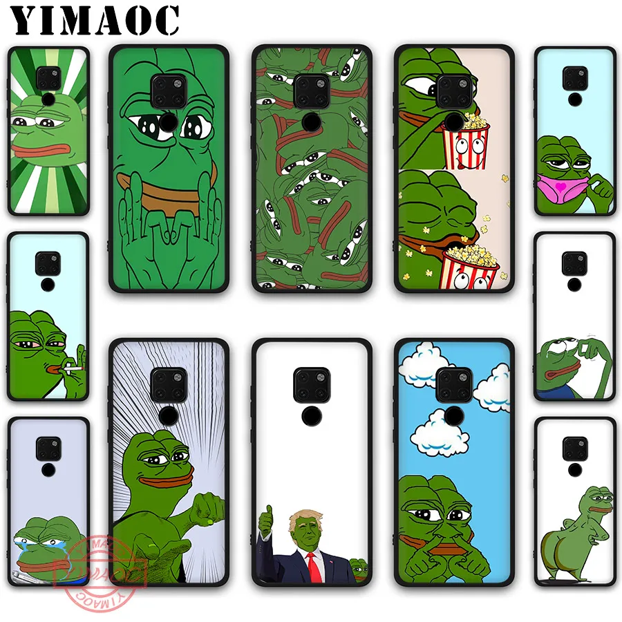 YIMAOC Cute Frog Meme Animal funny Soft Silicone Case for Huawei Mate 10 20 30 Lite Pro Nova 2i 3i 3 4 5i 2 | Мобильные телефоны и