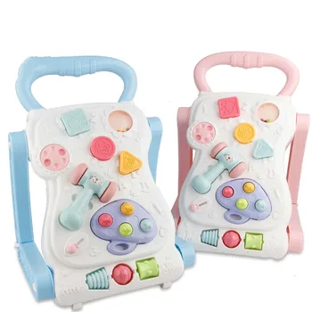 

13- 24Months Baby Activity Center Baby Walker With Wheel Educational Toys Multifunctional Table Cube Hammer Kids Toys oyuncak
