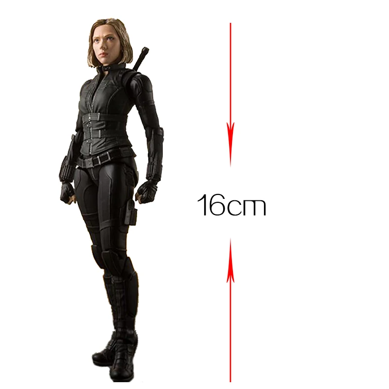 Movie Avengers Infinity War Super hero SHFiguarts Black Widow Natasha Romanoff Action Figure one piece Model Toy Doll Gift Game | Спорт и