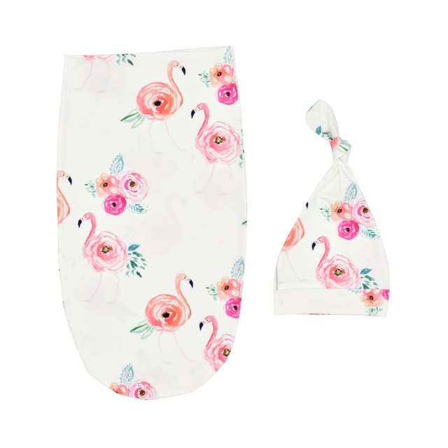 Baby Swaddle Wrap Soft Print Newborn Cocoon Envelope Comfortable Cotton Baby Sleeping Bags Discharge Kit Newborn Blanket