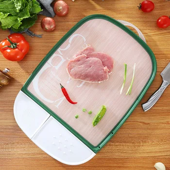

HOT Multifunction Double-Sided Cutting Board Anti-Microbial Cut Drain for Kitchen TI99