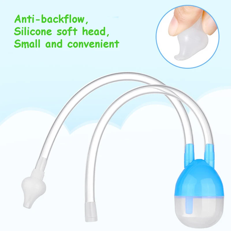 Hot Newborn Baby Vacuum Suction Nasal Aspirator Safety Nose Cleaner Infant Nasal Catheter Device Baby Care Tools