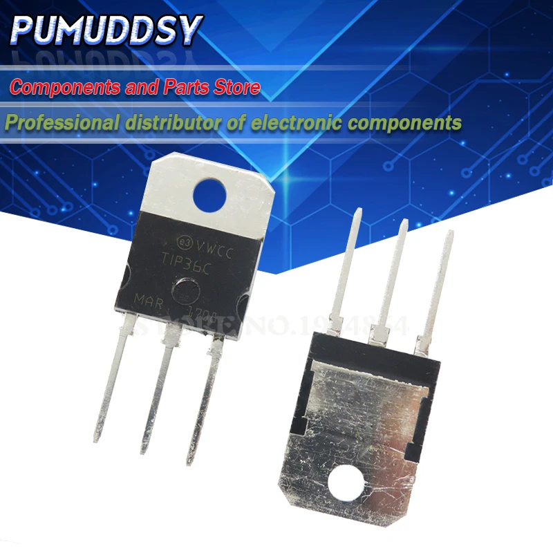 5pair/10pcs Tip36c Tip35c Tip36 Tip35 25a 100v To-3p Amplifier Tube Ic ...