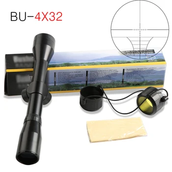 online Novo 4x32 Telescópio Tático Rifle De Ar óptica Sniper Mira Caça Ferroviário Luneta Para Rifle De Caça For.22 Calibre Pistola Ar