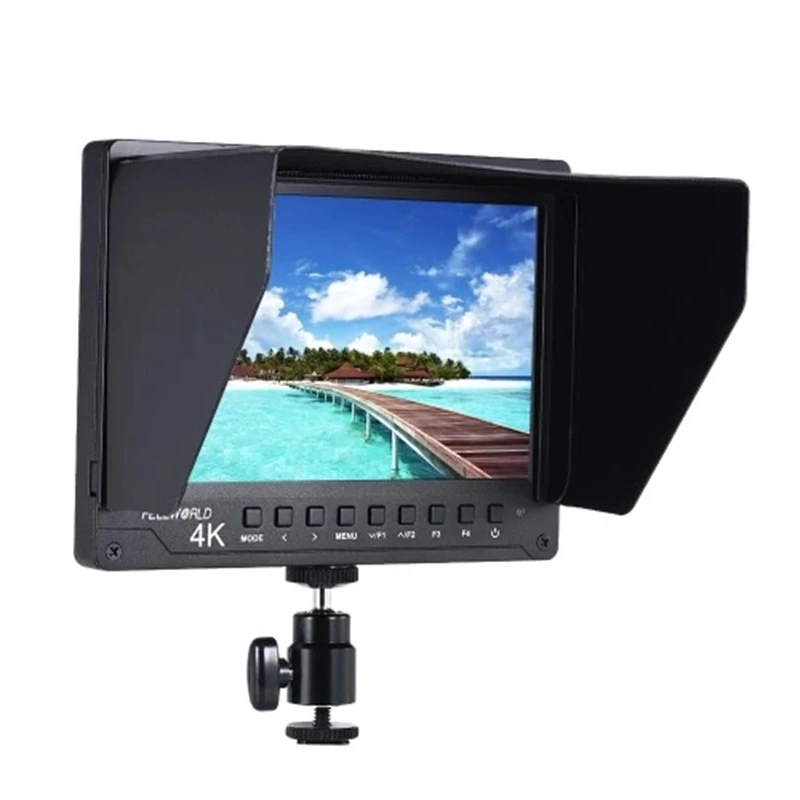 

Feelworld A737 7inch IPS Field Camera Monitor 1920x1200 Full HD Video Display / HD AV in / Support 4K Signal Histogram 1200:1 Hi