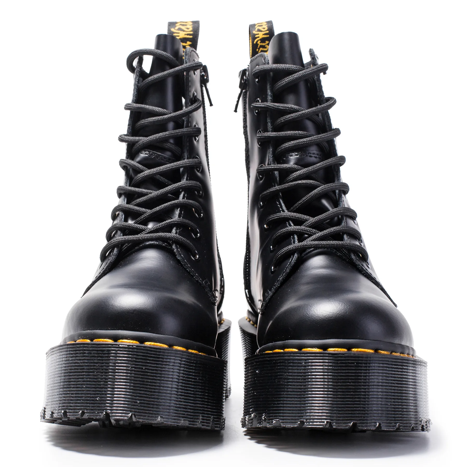 Buy Size34 41 Chunky Motorcycle Boots For Women Autumn 2019 Fashion Round Toe Lace up Combat Boots Ladies Shoes