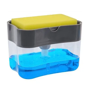 

Automatic Liquid Soap Dispenser Foam Sponge Soap Pump for Home School Restaurant Manual Press Soap Organizer Kitchen Tool