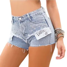^#Cheap TASTIEN Womens Summer Denim Shorts Jeans Ladies High Waisted Shorts Hole Femme Push Up Skinny Slim Denim Tassel Shorts Plus Size ^#Cheap TASTIEN Womens Summer Denim Shorts Jeans Ladies High Waisted Shorts Hole Femme Push Up Skinny Slim Denim Tassel Shorts Plus Size