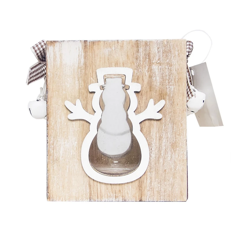 Top-Christmas Xmas Creative Gift Decoration Mini Wooden Windshield Candlestick Home Decoration Candle Holders Wedding Decoration