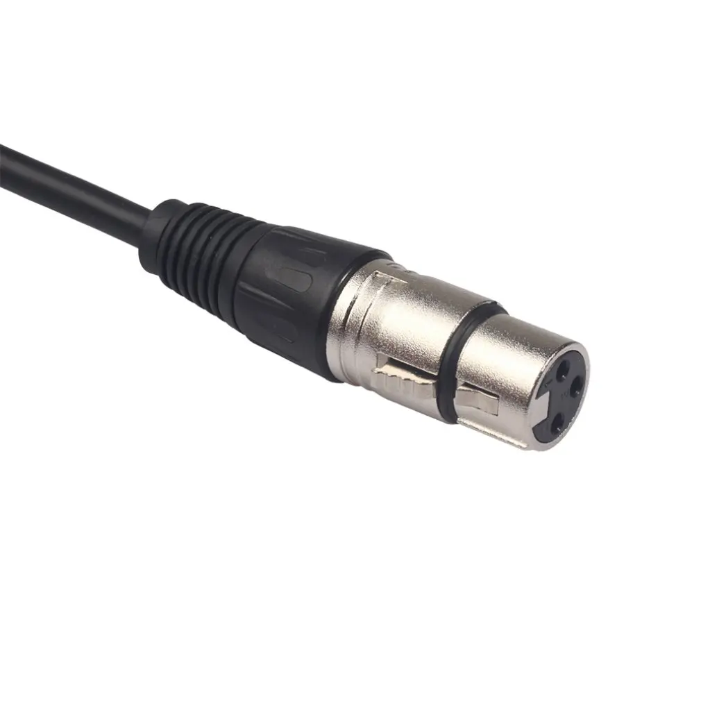 0,3 M Xlr Сделано в Китае 3-контактный разъем для 3,5 мм стерео штекер Экранированный Микрофон Кабель ТРС к кабелю для подключения внешних устройств 3,5 мужского и женского пола 52923A